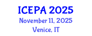 International Conference on Environmental Psychology and Architecture (ICEPA) November 11, 2025 - Venice, Italy