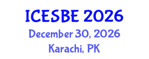 International Conference on Environmental Science and Biological Engineering (ICESBE) December 30, 2026 - Karachi, Pakistan International Conference on Environmental Science and Biological Engineering (ICESBE) December 30, 2026 - Karachi, Pakistan