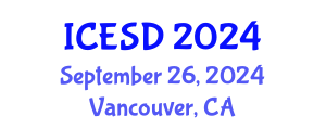International Conference on Environmental Science and Development (ICESD) September 26, 2024 - Vancouver, Canada