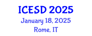 International Conference on Environmental Science and Development (ICESD) January 18, 2025 - Rome, Italy