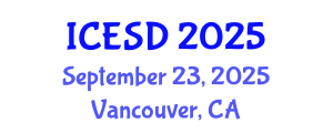 International Conference on Environmental Science and Development (ICESD) September 23, 2025 - Vancouver, Canada