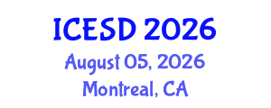 International Conference on Environmental Science and Development (ICESD) August 05, 2026 - Montreal, Canada