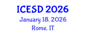 International Conference on Environmental Science and Development (ICESD) January 18, 2026 - Rome, Italy