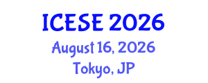 International Conference on Environmental Science and Engineering (ICESE) August 16, 2026 - Tokyo, Japan