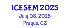 International Conference on Environmental Systems Engineering and Management (ICESEM) July 08, 2025 - Prague, Czechia