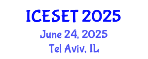 International Conference on Environmental Systems Engineering and Technology (ICESET) June 24, 2025 - Tel Aviv, Israel
