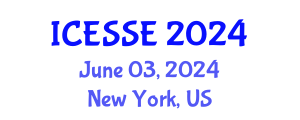International Conference on Environmental Systems Science and Engineering (ICESSE) June 03, 2024 - New York, United States