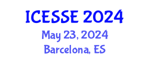International Conference on Environmental Systems Science and Engineering (ICESSE) May 23, 2024 - Barcelona, Spain