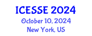 International Conference on Environmental Systems Science and Engineering (ICESSE) October 10, 2024 - New York, United States