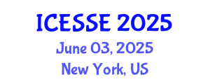 International Conference on Environmental Systems Science and Engineering (ICESSE) June 03, 2025 - New York, United States