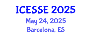International Conference on Environmental Systems Science and Engineering (ICESSE) May 24, 2025 - Barcelona, Spain