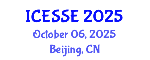 International Conference on Environmental Systems Science and Engineering (ICESSE) October 06, 2025 - Beijing, China