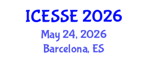 International Conference on Environmental Systems Science and Engineering (ICESSE) May 24, 2026 - Barcelona, Spain