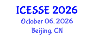 International Conference on Environmental Systems Science and Engineering (ICESSE) October 06, 2026 - Beijing, China