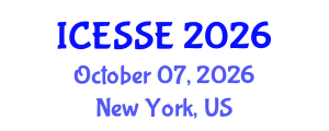 International Conference on Environmental Systems Science and Engineering (ICESSE) October 07, 2026 - New York, United States