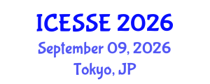 International Conference on Environmental Systems Science and Engineering (ICESSE) September 09, 2026 - Tokyo, Japan