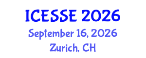 International Conference on Environmental Systems Science and Engineering (ICESSE) September 16, 2026 - Zurich, Switzerland