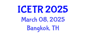International Conference on Environmental Technology and Recycling (ICETR) March 08, 2025 - Bangkok, Thailand