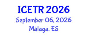 International Conference on Environmental Technology and Recycling (ICETR) September 06, 2026 - Málaga, Spain International Conference on Environmental Technology and Recycling (ICETR) September 06, 2026 - Málaga, Spain