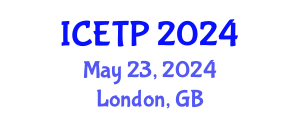 International Conference on Environmental Toxicology and Pharmacology (ICETP) May 23, 2024 - London, United Kingdom