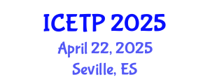 International Conference on Environmental Toxicology and Pharmacology (ICETP) April 22, 2025 - Seville, Spain