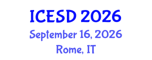 International Conference on Environmentally Sustainable Development (ICESD) September 16, 2026 - Rome, Italy