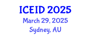 International Conference on Epidemiology of Infectious Diseases (ICEID) March 29, 2025 - Sydney, Australia