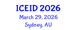 International Conference on Epidemiology of Infectious Diseases (ICEID) March 29, 2026 - Sydney, Australia