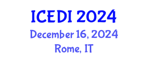 International Conference on Equality, Diversity and Inclusion (ICEDI) December 16, 2024 - Rome, Italy