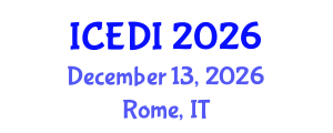 International Conference on Equality, Diversity and Inclusion (ICEDI) December 13, 2026 - Rome, Italy International Conference on Equality, Diversity and Inclusion (ICEDI) December 13, 2026 - Rome, Italy