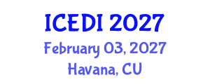 International Conference on Equality, Diversity and Inclusion (ICEDI) February 03, 2027 - Havana, Cuba International Conference on Equality, Diversity and Inclusion (ICEDI) February 03, 2027 - Havana, Cuba