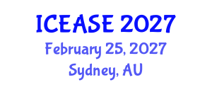 International Conference on Evaluation and Assessment in Software Engineering (ICEASE) February 25, 2027 - Sydney, Australia International Conference on Evaluation and Assessment in Software Engineering (ICEASE) February 25, 2027 - Sydney, Australia