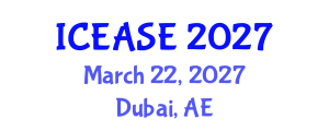 International Conference on Evaluation and Assessment in Software Engineering (ICEASE) March 22, 2027 - Dubai, United Arab Emirates International Conference on Evaluation and Assessment in Software Engineering (ICEASE) March 22, 2027 - Dubai, United Arab Emirates