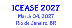 International Conference on Evaluation and Assessment in Software Engineering (ICEASE) March 04, 2027 - Rio de Janeiro, Brazil International Conference on Evaluation and Assessment in Software Engineering (ICEASE) March 04, 2027 - Rio de Janeiro, Brazil