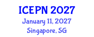 International Conference on Exercise Physiology and Nutrition (ICEPN) January 11, 2027 - Singapore, Singapore