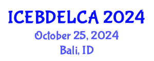International Conference on Exergy-Based Design and Exergetic Life Cycle Assessment (ICEBDELCA) October 25, 2024 - Bali, Indonesia