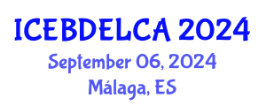 International Conference on Exergy-Based Design and Exergetic Life Cycle Assessment (ICEBDELCA) September 06, 2024 - Málaga, Spain
