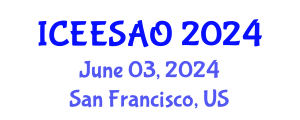 International Conference on Exergy, Energy Systems Analysis and Optimization (ICEESAO) June 03, 2024 - San Francisco, United States