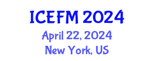 International Conference on Experimental Fluid Mechanics (ICEFM) April 22, 2024 - New York, United States