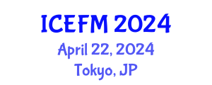 International Conference on Experimental Fluid Mechanics (ICEFM) April 22, 2024 - Tokyo, Japan