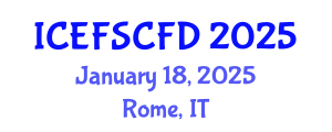 International Conference on Experimental Fluid Science and Computational Fluid Dynamics (ICEFSCFD) January 18, 2025 - Rome, Italy