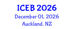 International Conference on Extracellular Biomarkers (ICEB) December 01, 2026 - Auckland, New Zealand International Conference on Extracellular Biomarkers (ICEB) December 01, 2026 - Auckland, New Zealand