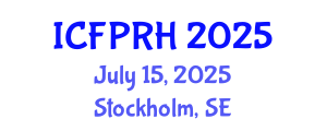 International Conference on Family Planning and Reproductive Health (ICFPRH) July 15, 2025 - Stockholm, Sweden