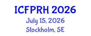 International Conference on Family Planning and Reproductive Health (ICFPRH) July 15, 2026 - Stockholm, Sweden