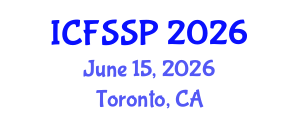 International Conference on Family Studies and Sociological Perspectives (ICFSSP) June 15, 2026 - Toronto, Canada