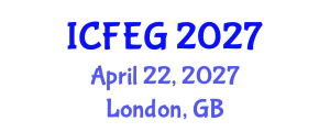 International Conference on Female Education and Gender Equality (ICFEG) April 22, 2027 - London, United Kingdom International Conference on Female Education and Gender Equality (ICFEG) April 22, 2027 - London, United Kingdom