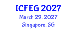International Conference on Female Education and Gender Equality (ICFEG) March 29, 2027 - Singapore, Singapore International Conference on Female Education and Gender Equality (ICFEG) March 29, 2027 - Singapore, Singapore