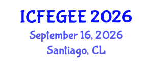 International Conference on Female Education and Gender Equality in Education (ICFEGEE) September 16, 2026 - Santiago, Chile International Conference on Female Education and Gender Equality in Education (ICFEGEE) September 16, 2026 - Santiago, Chile
