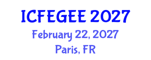 International Conference on Female Education and Gender Equality in Education (ICFEGEE) February 22, 2027 - Paris, France International Conference on Female Education and Gender Equality in Education (ICFEGEE) February 22, 2027 - Paris, France