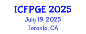 International Conference on Feminist Politics and Gender Equality (ICFPGE) July 19, 2025 - Toronto, Canada